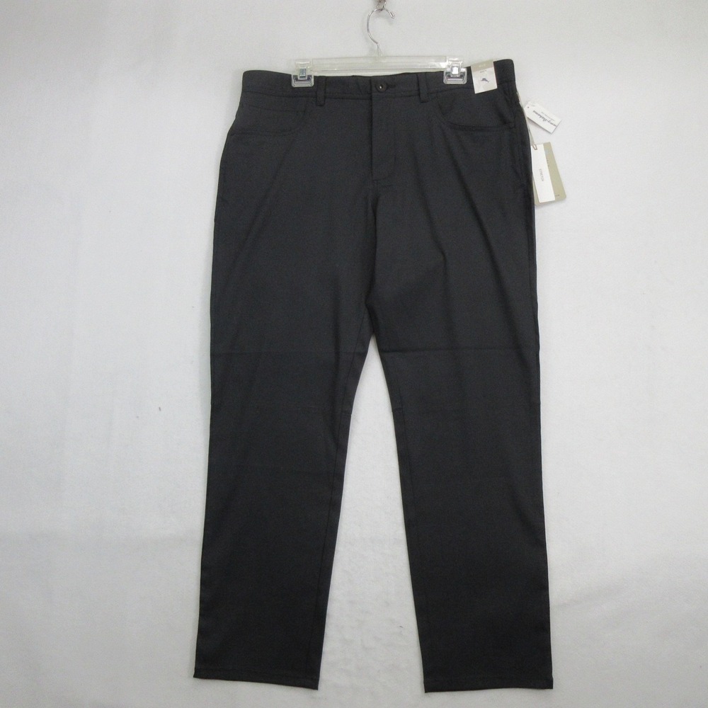 Tommy Bahama Men's Pants 36x30 Black Stretch Performance 5-Pocket Chino New